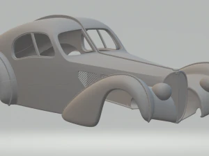 Bugatti atl&acirc;ntico Modelo de Impressão 3D