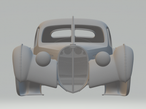 Bugatti atlantic 3D-printmodel