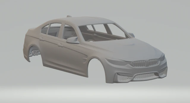 M3 f30 sedan 3D Print Model .c4d .max .obj .3ds .fbx .stl .blend 