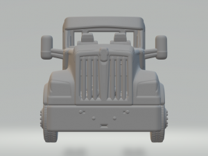 2020 KENWORTH W990 DAY CAB 3D 프린트 모델