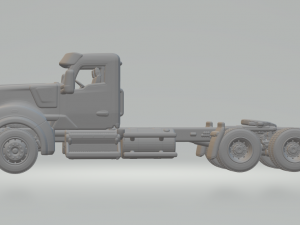 2020 KENWORTH W990 DAY CAB 3D 프린트 모델