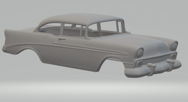Chevrolet bel air sedan 2doors 1956 Modelo de impresión 3D .c4d .max .obj .3ds .fbx .stl .blend 