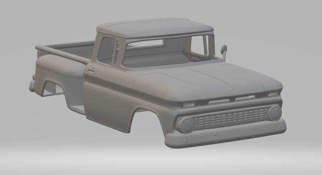 Chevrolet c10 63 Modèles 3D en vedette .c4d .max .obj .3ds .fbx .stl .blend 