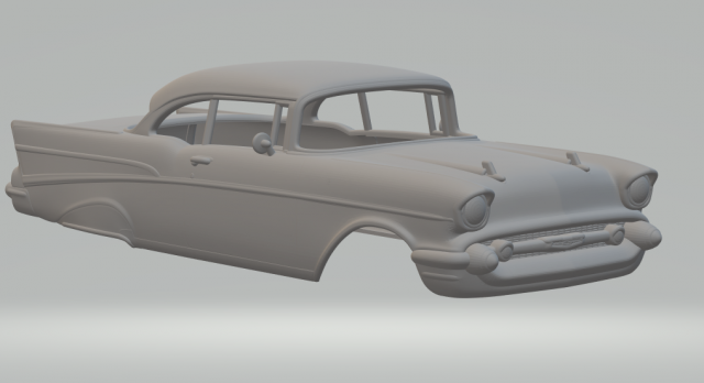 Chevrolet belair 57 Model do druku 3D .c4d .max .obj .3ds .fbx .stl .blend 