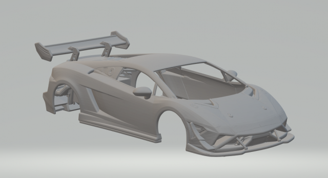 Gallardo LP 570-4 Super Trofeo 3D प्रिंट मॉडल .c4d .max .obj .3ds .fbx .stl .blend 
