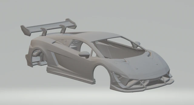 Gallardo LP 570-4 Super Trofeo 3D Print Model .c4d .max .obj .3ds .fbx .stl .blend 