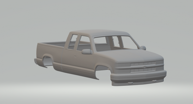 Chevrolet silverado 1988 Modèles 3D en vedette .c4d .max .obj .3ds .fbx .stl .blend 
