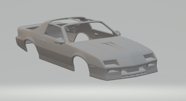 Camaro z28 1982 3D-printmodel .c4d .max .obj .3ds .fbx .stl .blend 
