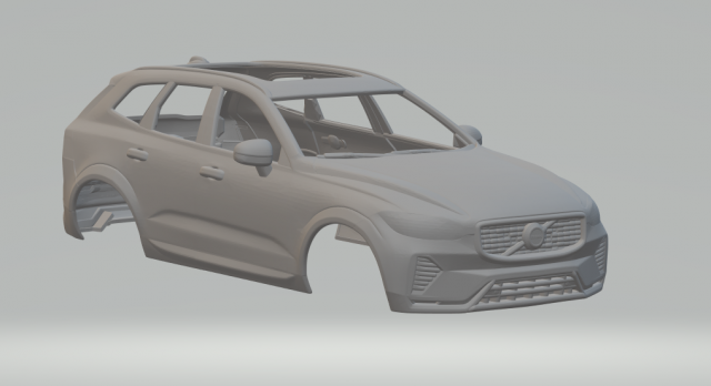 Volvo Xc60 3D Print Model .c4d .max .obj .3ds .fbx .stl .blend 