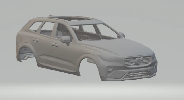 Volvo Xc60 3D Print Model .c4d .max .obj .3ds .fbx .stl .blend 