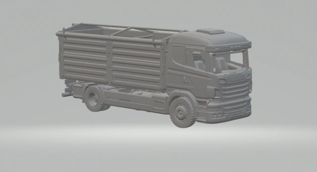 Scania 114 grain 3D Print Model .c4d .max .obj .3ds .fbx .stl .blend 