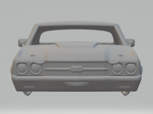 Chevrolet Chevelle Mk2 SS 396 hardtop coupe 70 3D 프린트 모델