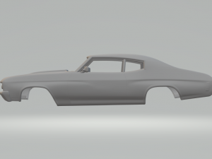 Chevrolet Chevelle Mk2 SS 396 hardtop coupe 70 3D 프린트 모델