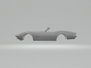 Chevrolet corvette 68 Model Cetak 3D