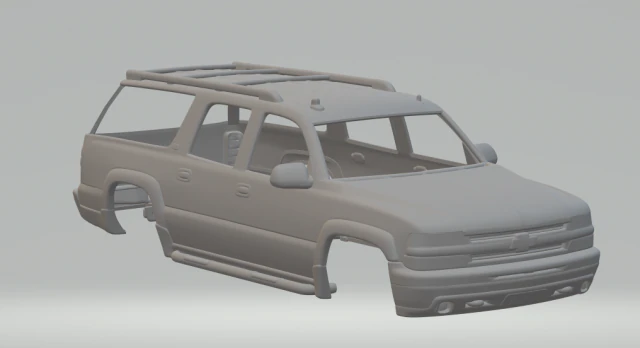 CHEVROLET SUBURBAN 3D Print Model .c4d .max .obj .3ds .fbx .stl .blend