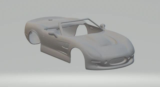 1999 SHELBY SERIES 1 3D Print Model .c4d .max .obj .3ds .fbx .stl .blend 