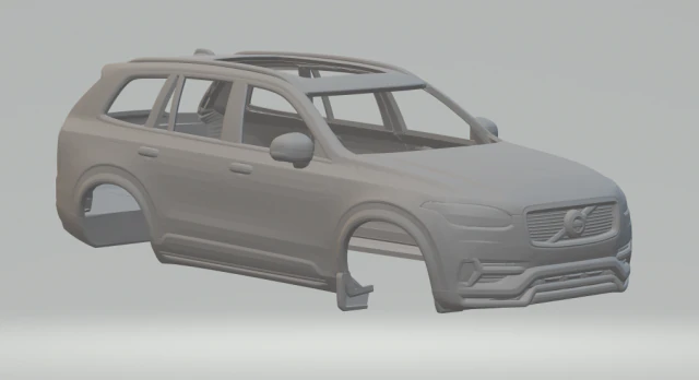 Volvo xc 90 3D Print Model .c4d .max .obj .3ds .fbx .stl .blend 