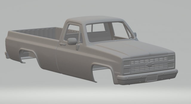 Chevrolet silverado Modelo de impresión 3D .c4d .max .obj .3ds .fbx .stl .blend 