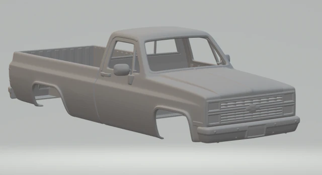 Chevrolet silverado 3D Print Model .c4d .max .obj .3ds .fbx .stl .blend 