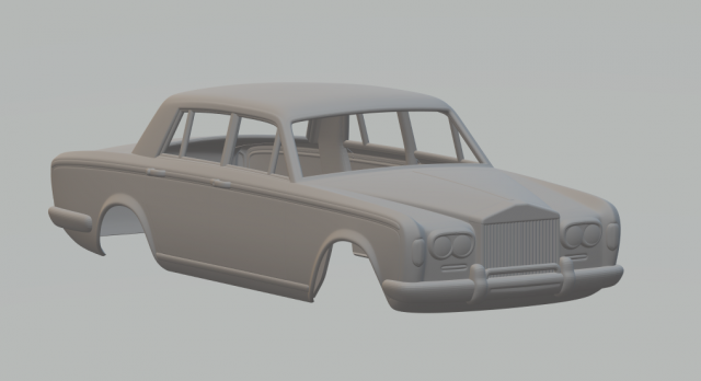 SILVER SHADOW Model do druku 3D .c4d .max .obj .3ds .fbx .stl .blend 