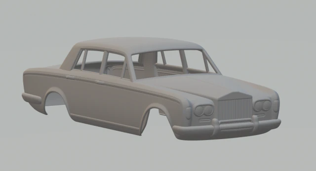 SILVER SHADOW 3D Print Model .c4d .max .obj .3ds .fbx .stl .blend