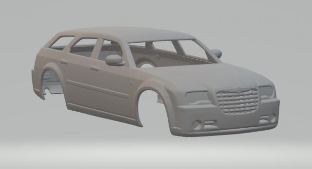 Chrysler 300c touring 2009 Modèles 3D en vedette .c4d .max .obj .3ds .fbx .stl .blend 