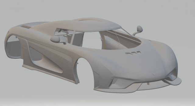Koenigsegg regera 3D-printmodel .c4d .max .obj .3ds .fbx .stl .blend 