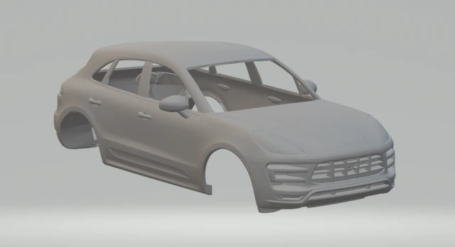 Porsche Macan 3D Print Model .c4d .max .obj .3ds .fbx .stl .blend 