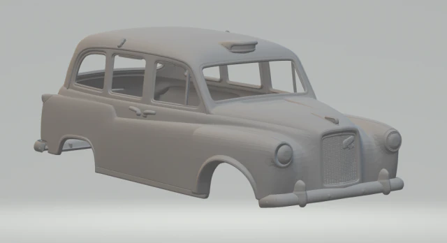 Austin FX4 3D Print Model .c4d .max .obj .3ds .fbx .stl .blend 
