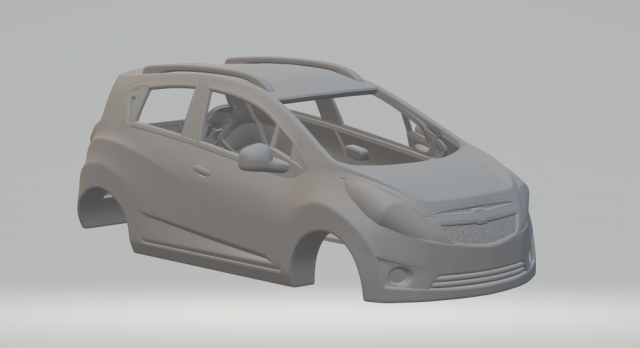 Chevrolet beat 2010 Modelo de impresión 3D .c4d .max .obj .3ds .fbx .stl .blend 