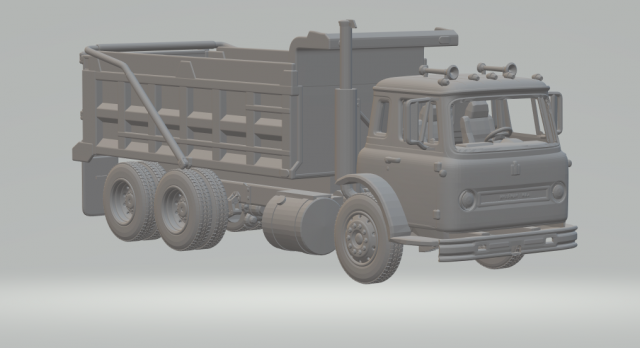 International cabover loadstar Modelo de impresión 3D .c4d .max .obj .3ds .fbx .stl .blend 