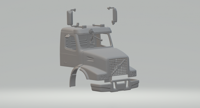 Volvo vhd cabin Modelo de impresión 3D .c4d .max .obj .3ds .fbx .stl .blend 