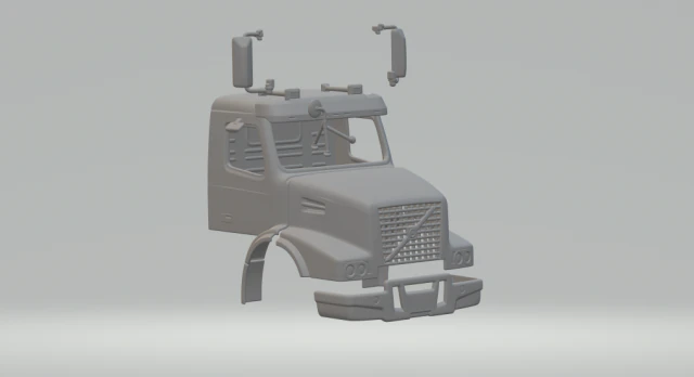 Volvo vhd cabin 3D Print Model .c4d .max .obj .3ds .fbx .stl .blend