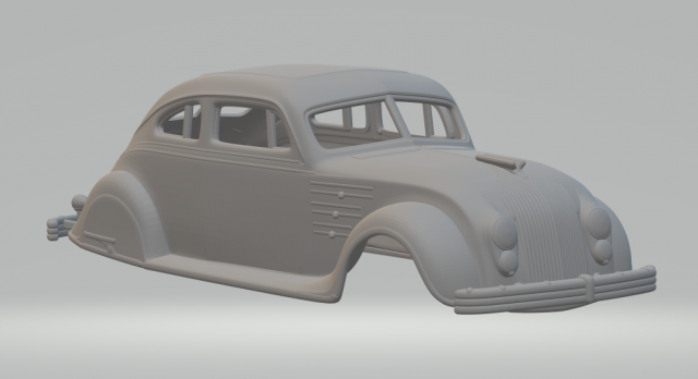 Chrysler Imperial Mk3 Airflow 1934 Modelo de Impressão 3D .c4d .max .obj .3ds .fbx .stl .blend 