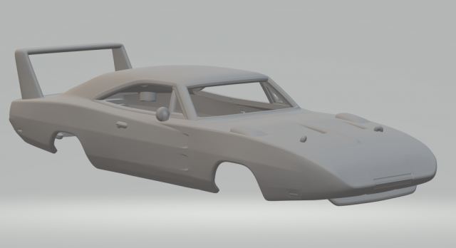 Dodge Charger Mk2 Daytona 1969 Modelo de impresión 3D .c4d .max .obj .3ds .fbx .stl .blend 