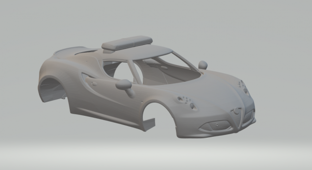 Alfa romeo 4c Modelo de impresión 3D .c4d .max .obj .3ds .fbx .stl .blend 