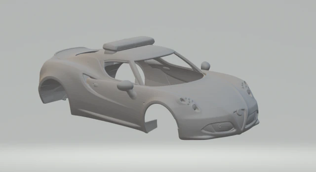 alfa romeo 4c Modelo de impresión 3D .c4d .max .obj .3ds .fbx .stl .blend 