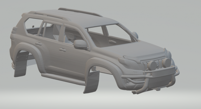 TOYOTA Land Cruiser custom Modelo de impresión 3D .c4d .max .obj .3ds .fbx .stl .blend 