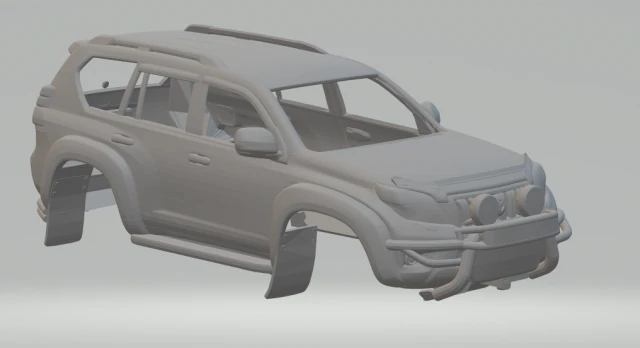 TOYOTA Land Cruiser personalizado Modelo de impresión 3D .c4d .max .obj .3ds .fbx .stl .blend 