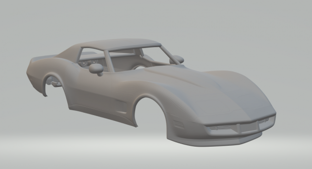 Chevrolet corvette stingray 1980 Modèles 3D en vedette .c4d .max .obj .3ds .fbx .stl .blend 