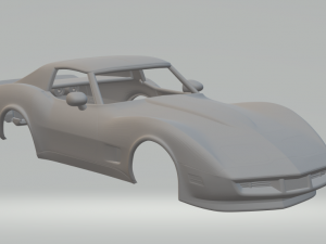 Chevrolet corvette stingray 1980 3D Print Model