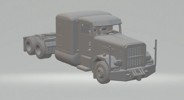 Peterbilt custom 3D Print Model .c4d .max .obj .3ds .fbx .stl .blend 
