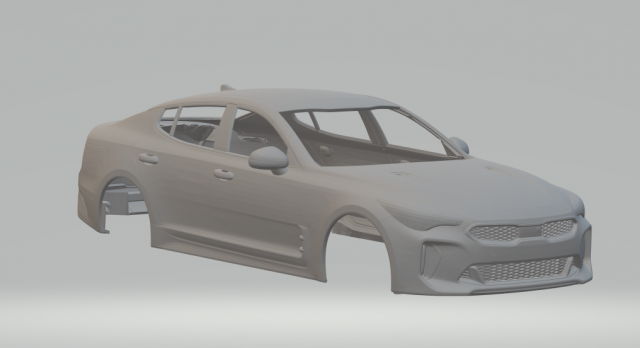Kia stinger 3D प्रिंट मॉडल .c4d .max .obj .3ds .fbx .stl .blend 