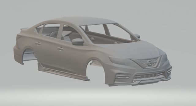 Nissan sentra nismo Modelo de impresión 3D .c4d .max .obj .3ds .fbx .stl .blend 