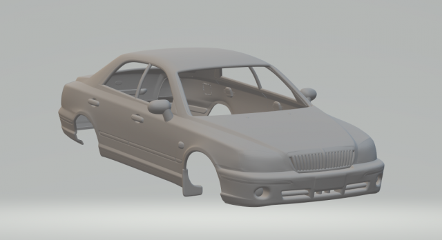 Hyundai Grandeur 1999 Modelo de impresión 3D .c4d .max .obj .3ds .fbx .stl .blend 