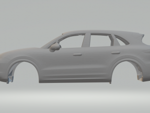 Porsche cayenne 2018 3Dプリントモデル
