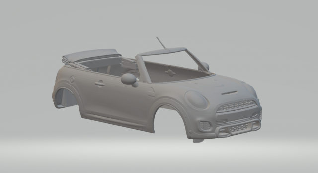 Minicooper convertible 3D 프린트 모델 .c4d .max .obj .3ds .fbx .stl .blend 