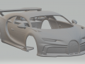 Bugatti chiron sport Model Cetak 3D