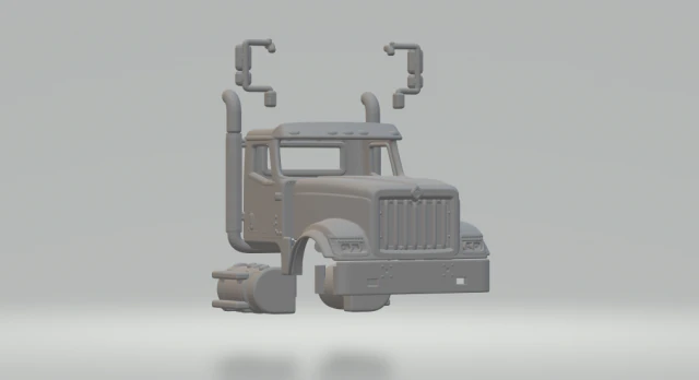 International HX520 cabin 3D Print Model .c4d .max .obj .3ds .fbx .stl .blend