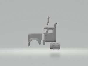 International HX520 cabin 3D Print Model